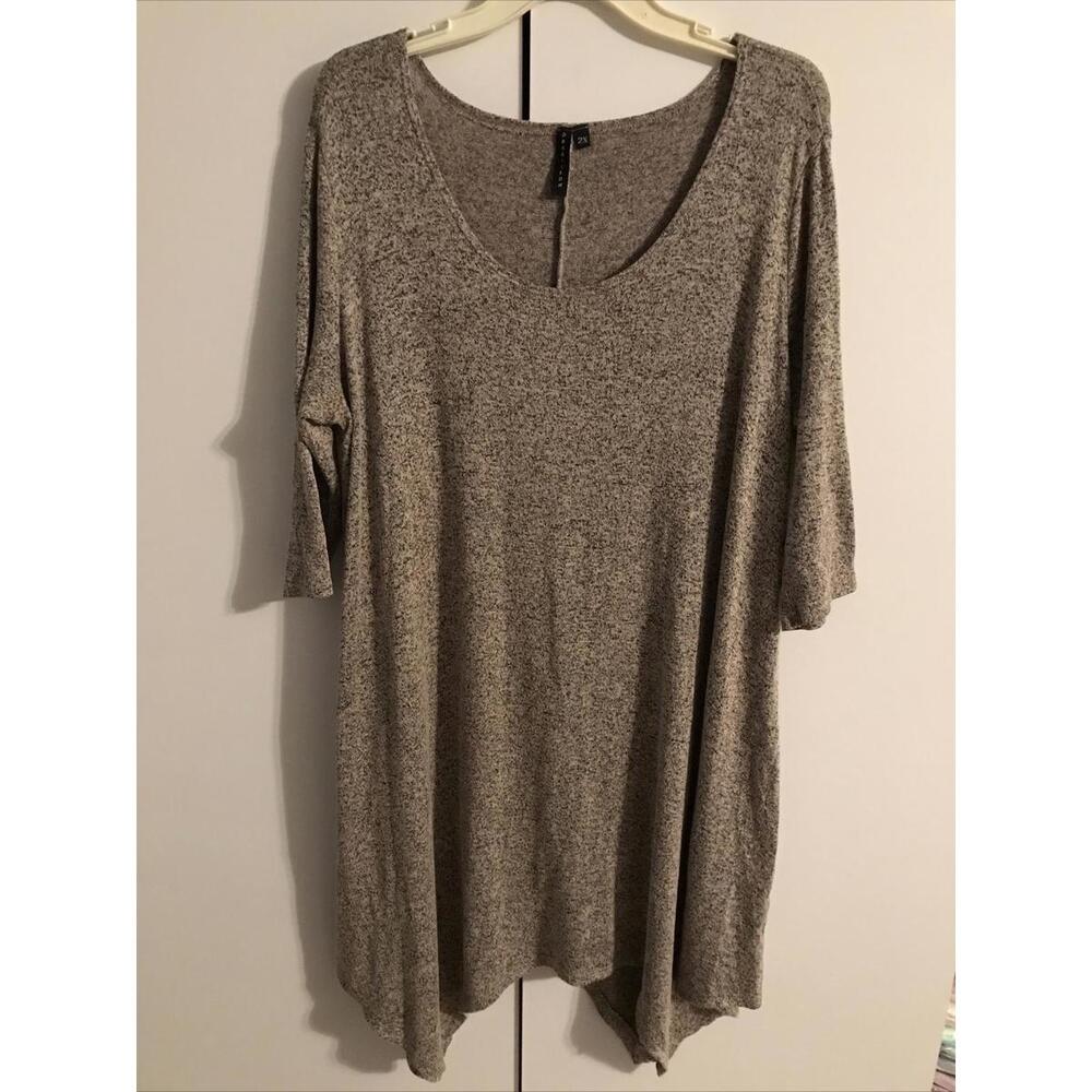 Obsession Womens 2xl Super Soft Gray Midi Dress A673